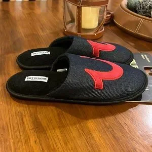 True Religion Men’s Slippers House Shoes new blue size Medium 9-10 True Religion | Shoes | True Religion Mens Slippers House  main image 4